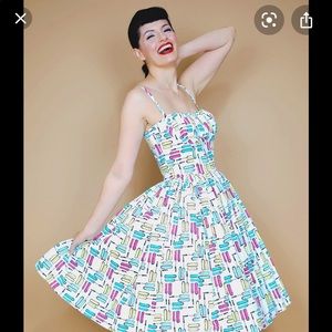 Bernie Dexter Paris dress in mascara wands XS